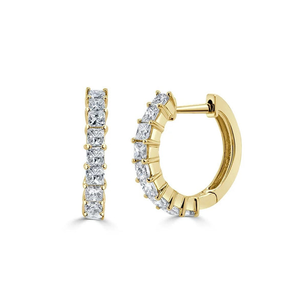 Huggie Diamond Earrings 0.71ctw - 1
