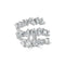 Fancy-Shape 3-Row Diamond Ring - 1