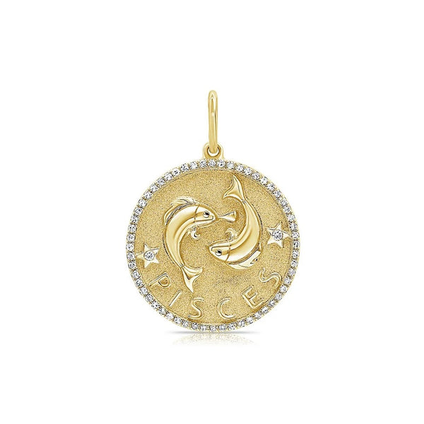 Diamond Zodiac Charm - Pisces - 1