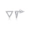 Triangle Stud Diamond Earrings - 1
