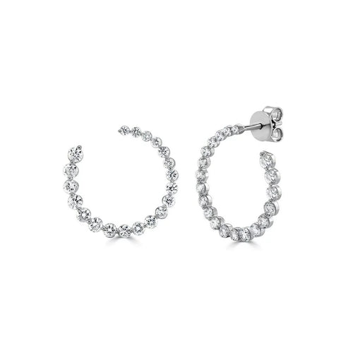 Diamond Circular Hoop - 1