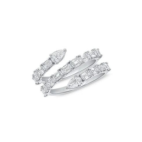 Fancy-Shape Diamond Wrap Ring - 1