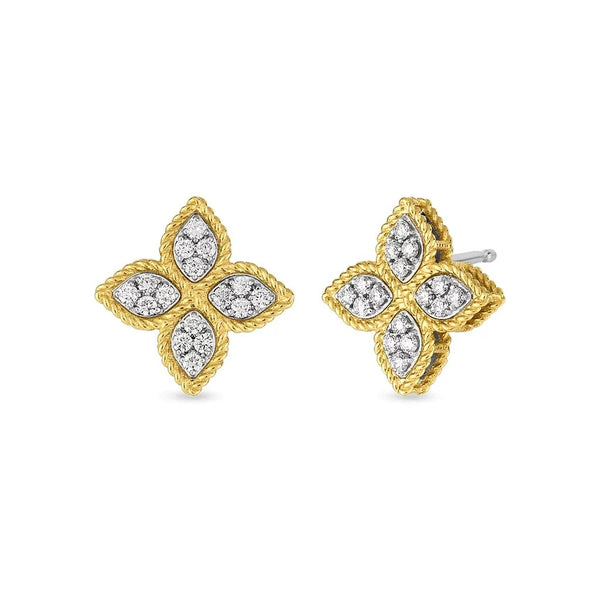 Medium Stud Earring With Diamonds - 1
