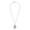 Large Teardrop Pendant Necklace in Sterling Silver - 1