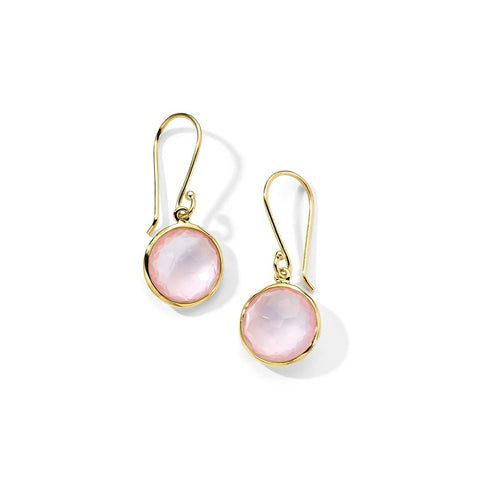 Rose Quartz Mini Drop Earrings - 1