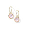 Rose Quartz Mini Drop Earrings - 1