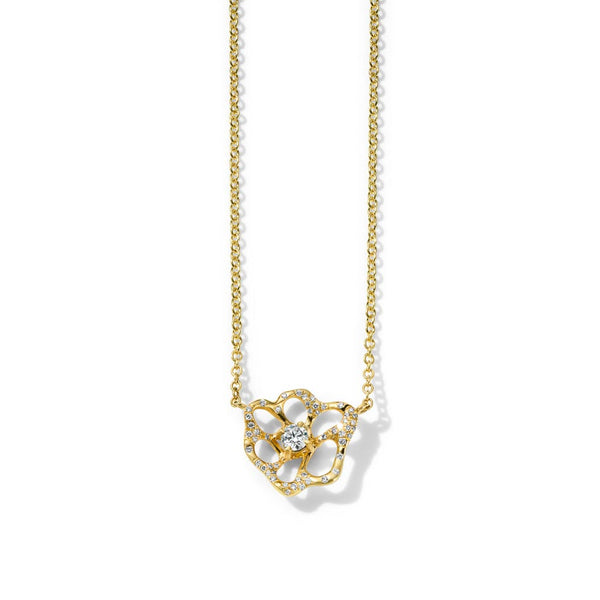 Flora Necklace With Diamonds - 1
