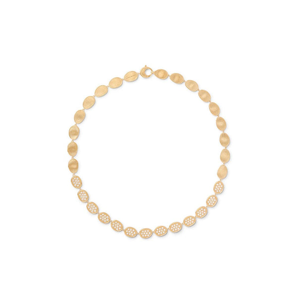 Lunaria Diamond Pave Link Collar Necklace - 1