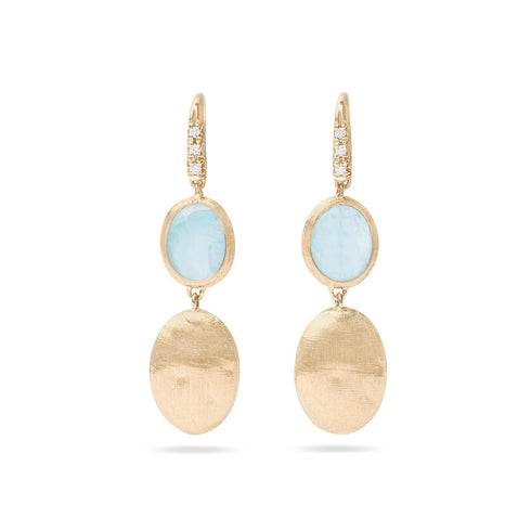 Siviglia Aquamarine With Diamond Earrings - 1