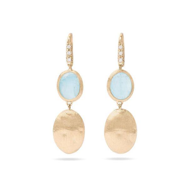 Siviglia Aquamarine With Diamond Earrings - 1