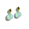 Bonbon Drop With Peridot And Aqua Chalcedony Earrings - 1