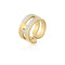 Navarra Diamond Link Wide Ring - 1