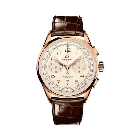 Premier B01 Chronograph 42 Gold Watch - 1