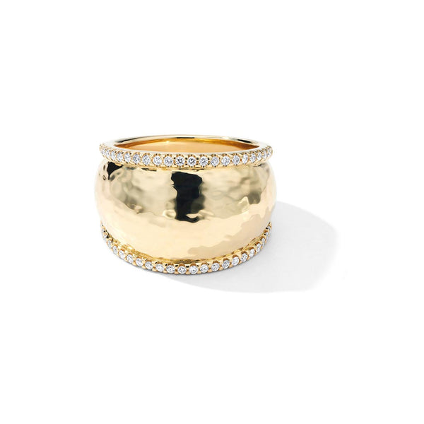 Medium Goddess Dome Ring With Diamonds - 1
