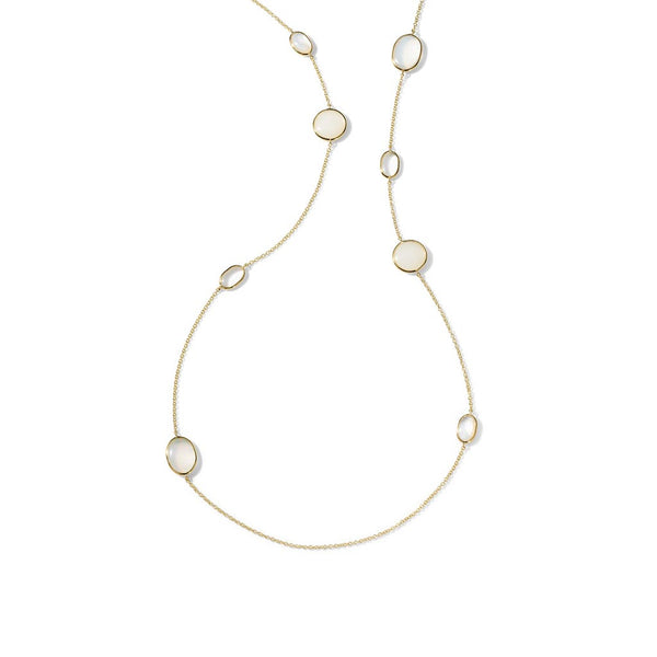 Luce Medium Stone Long Necklace - 1