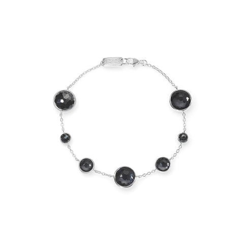 7-Stone Link Bracelet in Sterling Silver - 1