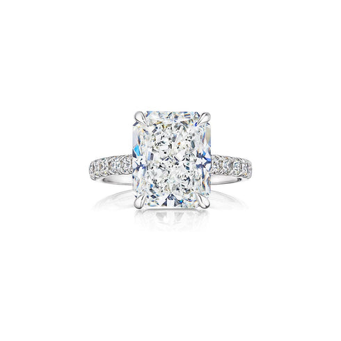 Pave Diamond Engagement Ring Engagement Ring - 1