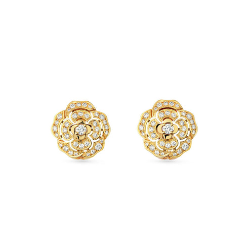 Bouton de Camélia Earrings - 2