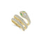 Wrap Snake Emerald And Diamond Ring - 1