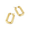 Tubular Gold Hoop Earrings - 1