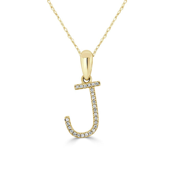 Diamond Initial Necklace - 1