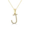 Diamond Initial Necklace - 1