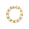 Designer Gold Squared Edge Paperclip Bracelet - 1