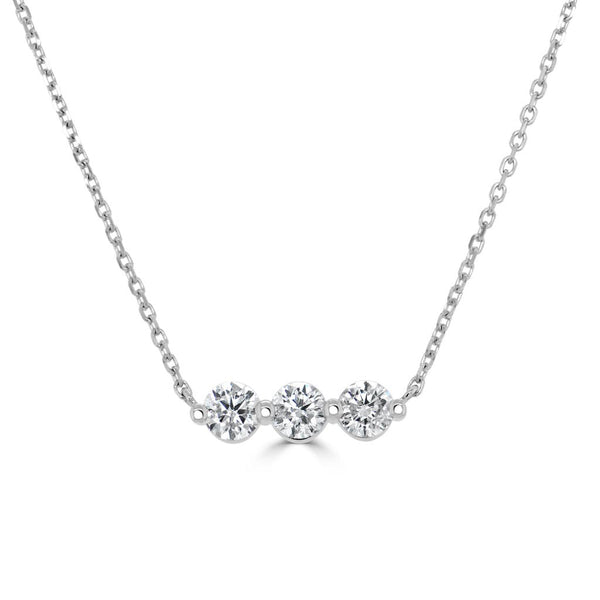 Diamond Bar Necklace - 1