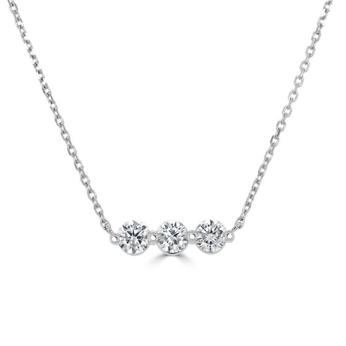Diamond Bar Necklace - 1