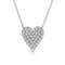 Pave Diamond Heart 0.65ct Necklace - 1