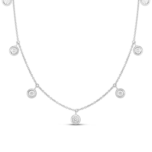 Diamonds By The Inch Dangling Seven Station Necklace - 1
