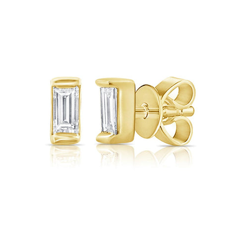 Baguette Diamond Studs - 1