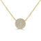 Diamond Disc Necklace - 1