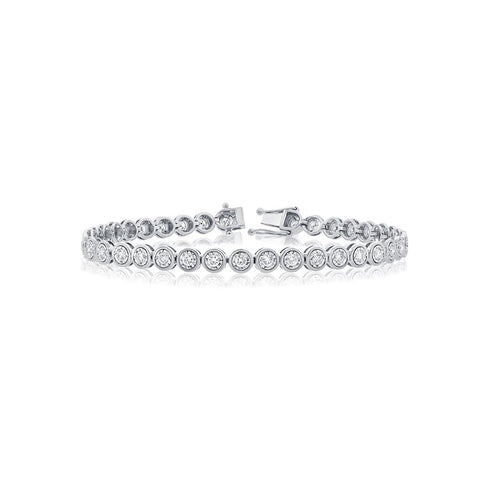 Diamond Bezel Tennis Bracelet - 1