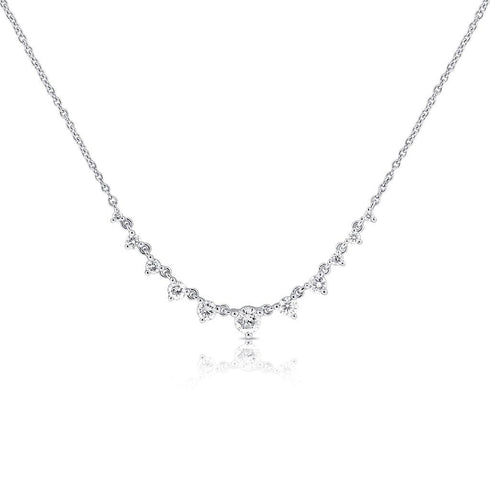 Prong Diamond Necklace - 1