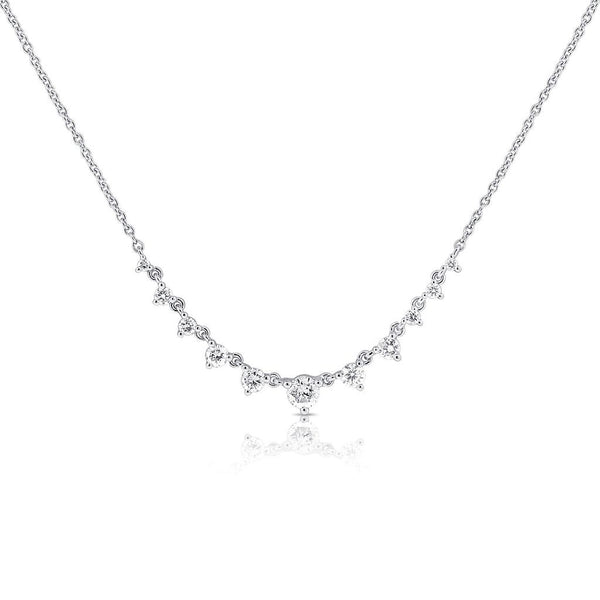 Prong Diamond Necklace - 1