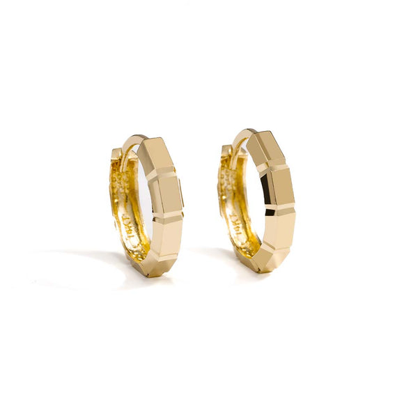 Gold Huggie Earrings - 1