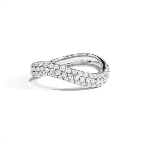 Flush Fit Pave Diamond Ring - 1