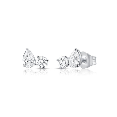 Stud Diamond Earrings - 1