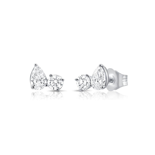 Stud Diamond Earrings - 1