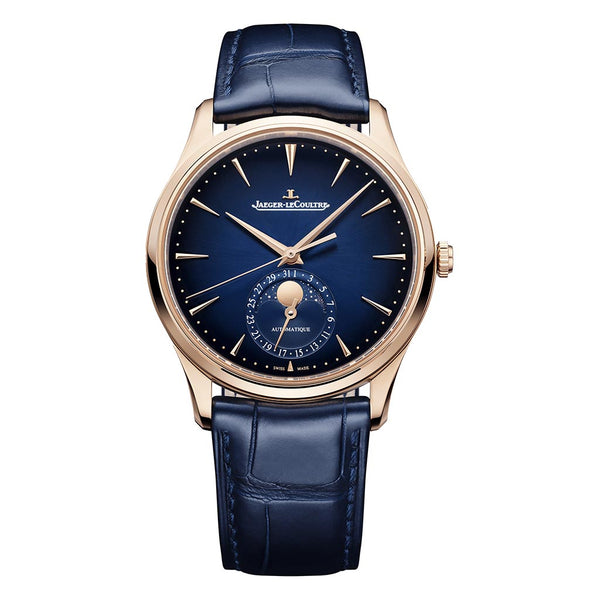 Ultra Thin Moon Blue 18k Rose Gold Watch - 1
