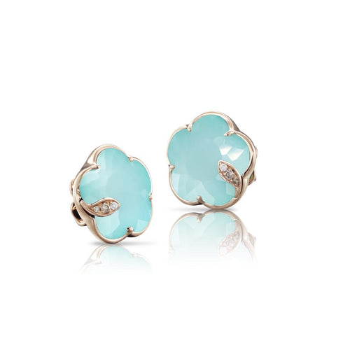 Petit Joli Turquoise Moonstone Earrings - 1
