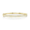 Bezel Baguette Diamond Bangle - 1