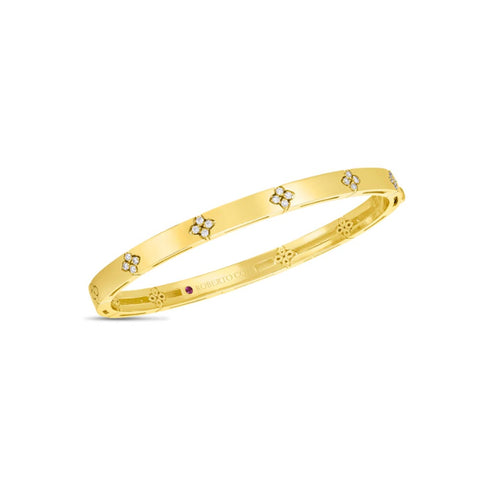 Verona Narrow Width Diamond Accent Bangle - 1