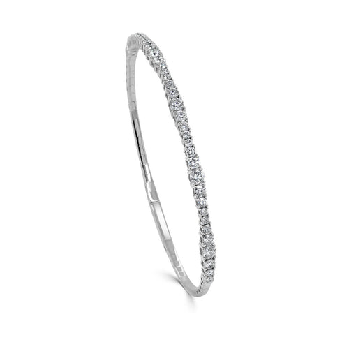 Graduated Diamond Bangle - 1