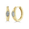 Marquise Diamond Huggie Earrings - 1