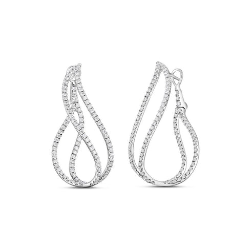 Classic Diamond Twist Earrings - 1