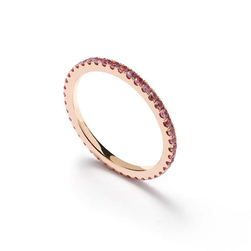 Eternity Pink Sapphire Eternity Ring - 1