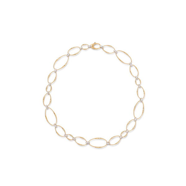 Marrakech Onde Diamond Flat Link Necklace - 1