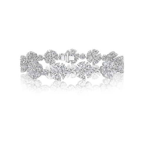 Station Halo Diamond Bracelet - 1